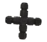 SEWACC Connecteur Étanche Laiton Nickelé pour Câble Extérieur Entrées Sorties Protection Humidité et pour Éclairage LED et Équipements Extérieurs