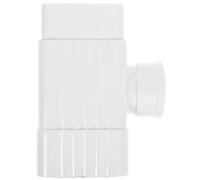 SEWACC Connecteur PVC pour Descente Gouttière Système de Collecte Eau de Pluie Raccord Conversion et Dérivation Installation Facile Drainage et Design Moderne Blanc