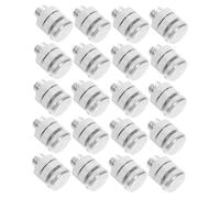 SEWACC Connecteurs à Boulons Fendus Résistance aux Intempéries Lot de 20 en Alliage D'aluminium Argenté Sécurité sans Contact pour Fil de Clôture Électrique Adapté pour Propriétés