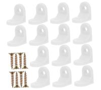 SEWACC Connecteurs Angle Plastique pour Meubles Équerres Blanches Renforts Universels pour Chaise Étagère Tiroir Armoire et Bureau Lot Vis Colorées Usage Maison et Bureau