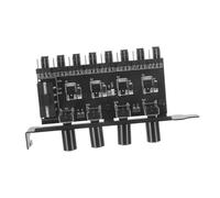SEWACC Contrôleur de Ventilateur Pc avec Hub Broches Répartiteur Canaux à Boutons Multiples pour Refroidissement et Réglable Du Boîtier et Processeur