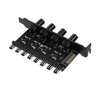 SEWACC Contrôleur de Ventilateur Pc Canaux avec de Vitesse Hub Broches sans Câble Alimentation Simultané des Ventilateurs de Boîtier et Ordinateur Installation Rapide sans Câble