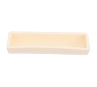 SEWACC Corindon Ark Crucible Alumine Haute Résistance Chimique et Thermique Creuset Semi Circulaire pour Laboratoire Tube Électrique