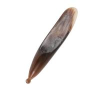 SEWACC Corne de Bœuf Bâton de Gua Sha et Soulager les Douleurs pour Massage Visage et Pieds Outil de Massage pour Améliorer la Circulation Adapté aux Soins du Visage