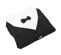 SEWACC Costume Formel pour Chien Noir en Polyester Léger et Agréable Peau, Tenue Élégante pour Chiot pour Scènes de Mariage et Autres Occasions
