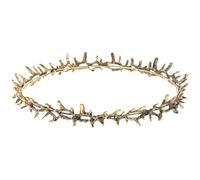 SEWACC Couronne à Épines en Métal Doré Accessoire Costume Roi Unisexe Taille Unique Couronne de Fête D’Anniversaire et Bal Accessoires Renaissance