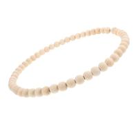 SEWACC Couronne Soi-même en Perles de Bois, Anneau en Fer, Kaki, Design Attrape-rêves, pour Projets Créatifs et Décoration Intérieure, Halloween et Noël