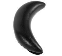SEWACC Coussin Cervical en Silicone Noir en U pour Bac à Shampoing - Repose-Nuque Ergonomique Antidérapant pour Salon de Coiffure Support de Lavage Cheveux Compact et Facile à Nettoyer
