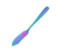 SEWACC Couteau à Fromage et Coupe-Beurre en Acier Inoxydable 304, Taille 0, Couleur Arc-en-Ciel, Ustensile pour Tartiner et Servir Lors des Pique-Niques
