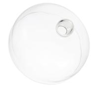 SEWACC Couvercle Alimentaire en Verre Transparent 23 CM de Diamètre Protection Pâtisserie Demi-Sphère Anti-Poussière Couvercle à Gâteau Résistant à la Chaleur Cuisine et Réfrigérateur