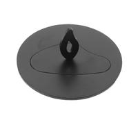 SEWACC Couvercle de Bougie Décoratif en Acier Inoxydable Noir Petit Format, Couvercle Ventilé pour Bougies en Pot Mèche, Diffuseur de Chaleur et Bouchon Anti-poussière pour Réduire
