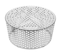 SEWACC Couvercle de Drainage en Acier Inoxydable Argenté, Grille Ronde à | Dôme Ventilé à Maille Respirante, Entretien Facile, pour Sorties de Jardin et Toits