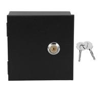SEWACC Couvercle de Prise Électrique Verrouillable 86 Type, Métal Noir | Protection Anti-usage Non Autorisé, Montage Mural Sécurisé, Format Simple, pour Hôtels et Bornes Publiques