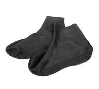 SEWACC Couvre-Bottes Imperméables pour Garçon et Filles, Noir, PVC, | Pêche, Cyclisme, Taille 18,0cm 12 US 11,5 Uk 29,5 Eu, Paquet de Rangement