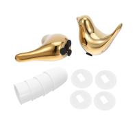 SEWACC Couvre Boulons de Toilette Céramique avec Oiseau Décoratif Protection pour Boulons de Sol de Élégantes pour Salle de Bain