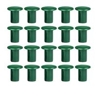 SEWACC Couvre-Pointe de Tuteur de Jardin en PVC Vert pour Bambous et Piquets, Forme Champignon, Pack de 60 Pièces, Sécurité Renforcée des Plantes, Usage Professionnel en Culture
