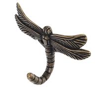 SEWACC Crochet Mural Libellule en Métal Couleur Cuivre Antique, Crochet de Rangement Multifonction pour Clés, Serviettes et Vêtements, Cintre Mural Décoratif pour Entrée, la Cuisine et