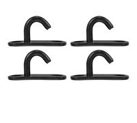 SEWACC Crochets de Fixation Murale et Plafond 4 Pièces en Acier Inoxydable, Crochets de U pour Anneaux de Corde de Balançoire et Loquets de Porte, Usage Intérieur et Extérieur