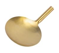 SEWACC Cuillère à Tofu en Métal Multifonction, Louche Peu Profonde Poignée Ergonomique Épaisse, Ustensile Cuisine Pratique pour Riz et Tofu, Cuillère de Service Résistante et Stable,