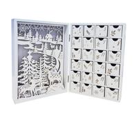 SEWACC Décoration de Compte à Rebours de Fête en Bois, Ornements | Design à Compte à Rebours, Pile Bouton Non Incluse, pour Rebord de Fenêtre