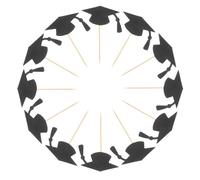 SEWACC Décorations Gâteau Remise de Diplômes 24 Pcs Pics Cupcakes Chapeaux Noirs pour Fête Scolaire Saison Fin D’études Accessoires Décoratifs pour Gâteau