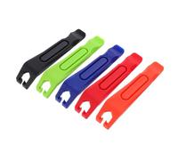 SEWACC Démonte-Pneu en Plastique Coloré 5 Pièces de Vélo | Léger et Facile à Ranger, Usage, Protège Chambre à Air et Jante, Lot Pratique pour Atelier