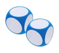 SEWACC Dés en Mousse Vierges 2 Pièces, Cubes à Écrire Effaçables pour Jeux