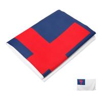 SEWACC Drapeau Chrétien Décoratif en Polyester Résistant, Format Croix, Couleur Vive, Œillets Métalliques pour Fixation Facile, Décoration Extérieure Jardin et Décoration de Maison