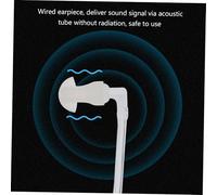 SEWACC Écouteur Tour Oreille Filaire avec Tube Acoustique Transparent -Radiation Confortable et Sécurisé pour Bidirectionnelle Milieu Bruyant