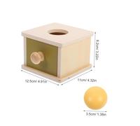 SEWACC Éducatif Bois pour Garçon Fille Mois Boîte à Balles à Tirer Jeu de et Parcours Motricité Développement Motricité Fine et Coordination Main Œil Déveil Précoce pour Filles et