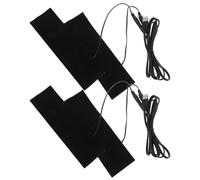 SEWACC Élément Chauffant en Fibre de Carbone USB 5v Réutilisable, Portable, Imperméable, 2 Sets pour Semelles et Bottes, Travail et Bibliothèques
