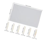 SEWACC Ensemble D’Outils de Poterie 12 Pièces avec Rouleau à Pâtisserie en Bois Guides D’Épaisseur pour Façonnage Uniforme Tapis en Lin Antidérapant Kit Complet pour Argile Céramique