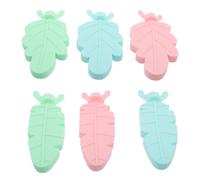 SEWACC Ensemble de 6 Perchoirs pour Cage à Perroquet en Pla Solide Bâtonnets à Griffer Antidérapants en Couleurs Pastel Supports Ludiques pour Petits et Moyens Oiseaux Jouets