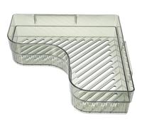 SEWACC Étagère Murale Adhésive d'angle Verte en Pet pour Salle de Bain, Support Pratique pour Rangement de Brosses à Dents et Dentifrice, Design Simple et Frais