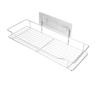 SEWACC Étagère Murale de Rangement en Acier Inoxydable 304 sans Clous Bac Intégré Support Multifonction Cuisine et Salle de Bain Égouttoir Résistant à L'Humidité