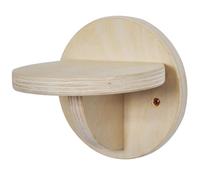 SEWACC Étagère Murale pour Chat en Bois Massif Pin Planche à Chat Ronde Petite Taille Accessoire pour Animaux de Compagnie Structure d'escalade Intérieure Plateforme de Saut Robuste