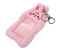 SEWACC Étui Peluche pour Cartes Support Identité Adorable Design Chat Organisateur De Cartes Accessoire De à Kawaii Visuelle Et