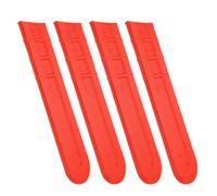 SEWACC Étui pour Guide-chaîne de Tronçonneuse 45,7 Cm Lot de 4, Housse de Protection en Plastique Rouge, Cache-chaîne Anti-Rayures pour Usage Extérieur et Entretien Facile