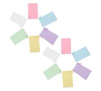 SEWACC Fiches Lignées Colorées avec Anneaux 600 Cartes Mémo 6 Couleurs Assorties 12 Blocs Perforés pour École Bureau Étude Organisation