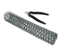 SEWACC Filet en Fil de Fer Artisanal pour Jardinage et Bouquets Grillage à Poules Vert 35x100 Cm Treillis Hexagonal Résistant Multifonction pour Clôture et Composition de Fleur