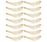 SEWACC Filets à Cheveux Invisibles Élastiques 40 Pcs Maille Fine 7 MM X 50 CM Couleur Dorée Support Discret pour Chignon Adapté Danseuses et Coiffures Quotidiennes
