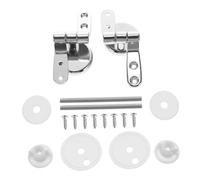 SEWACC Fixations Siège Toilette Zinc avec Charnières pour Abattant Wc Standard Kit Complet avec Vis pour Installation Sécurisée