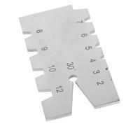 SEWACC Gabarit de Filetage en Acier Inoxydable 30° T-type pour Tours, Outil de Mesure et D'inspection des Métaux, Gabarit D'angle de Coupe Métrique pour Filetage Intérieur et Extérieur,