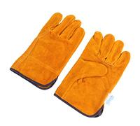 SEWACC Gants de Protection Cuir Fleur Résistants Chaleur Brûlure pour Soudure Barbecue et Travaux Lourds Paire Durable et Respirante