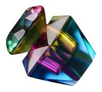 SEWACC Gobelet Octogonal en Verre Transparent Couvercle pour Monomère, Petit Récipient Dappen pour Nail Art, Bol à Ongles Polyvalent, Accessoire Indispensable pour Manucure
