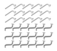 SEWACC Goupilles de Verrouillage de L/S pour Rayonnage à Palettes, 50 Pièces Rivetées Clips Angulaires, Installation Rapide pour Stockage Industriel et Garage