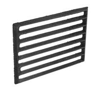 SEWACC Grille de Foyer en Fer Résistante à Haute Température Rectangulaire 255 X 17 CM Épaisseur 09 CM pour Poêle à Bois et Barbecue Conception Canal d'Aération pour Combustion et