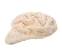 SEWACC Hamac Suspendu pour Chats Beige Structure Répartissant Le Poids, Matériau en Peluche et Anneau en Acier, Accessoire Adaptable pour Arbre à Chat à Domicile