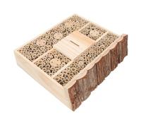 SEWACC Hôtel à Insectes Bois pour Jardin Abri de Nidification pour Abeilles Petites Bêtes et Lépidoptères Décoration Écologique et Pratique