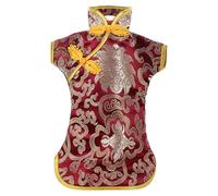 SEWACC Housse de Bouteille de Vin en Tissu Design Unique et Chic Style Chinois Broderie Raffinée pour Noël et Anniversaires